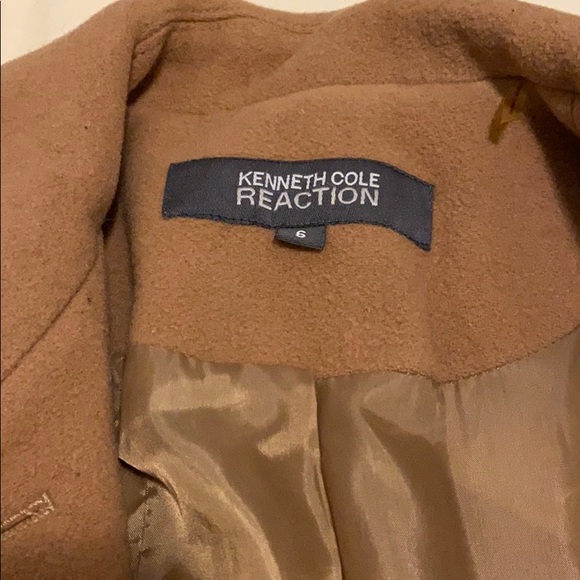 Kenneth Cole Reaction tan wool coat - Picture 4 of 5